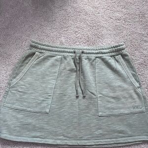 Madewell A-Line Skirt in Sage Green